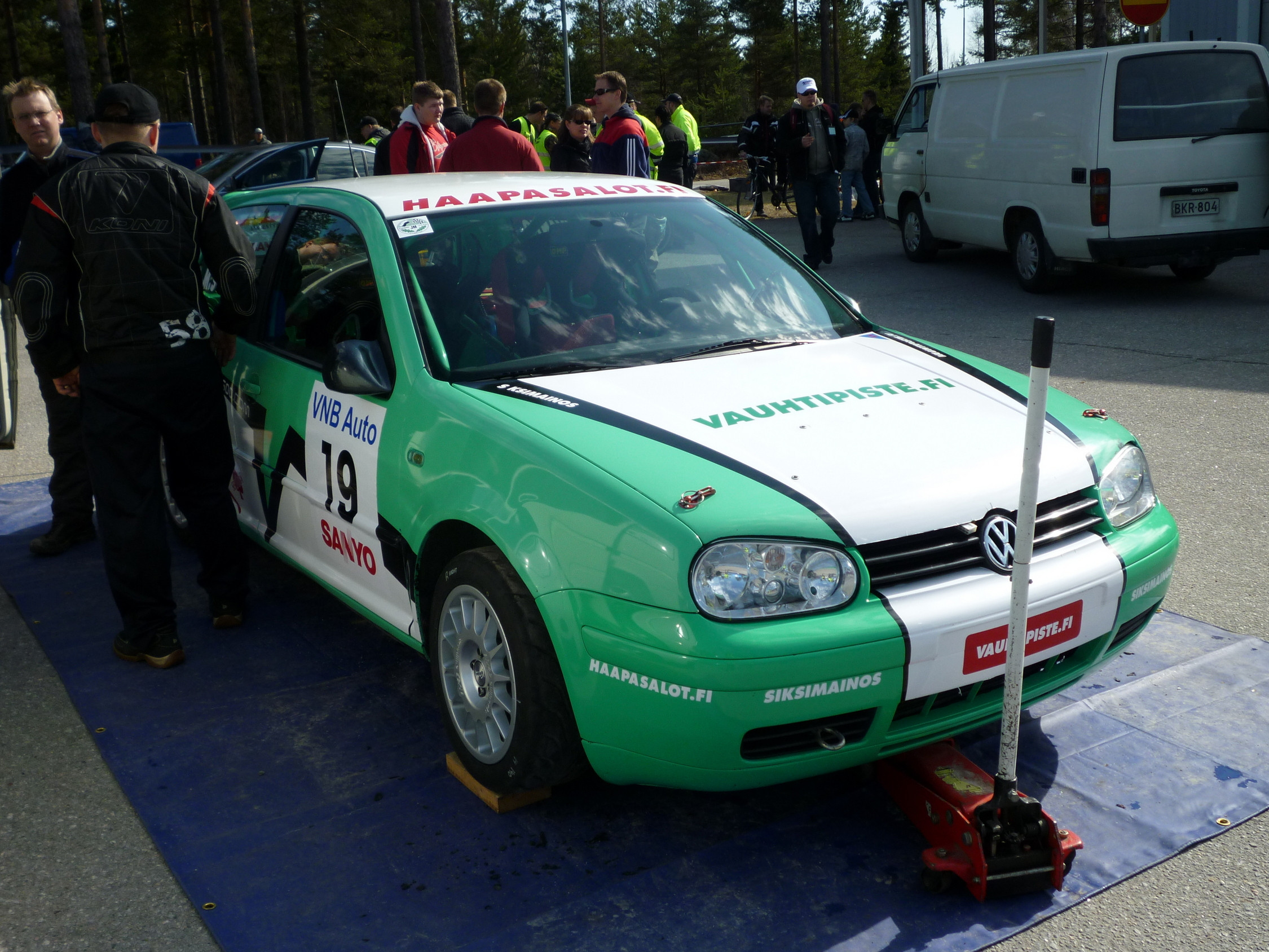 Future rallisprint HorsbÃ¤ck 25.04.2010, Volkswagen Golf kilpa-ajoneuvo