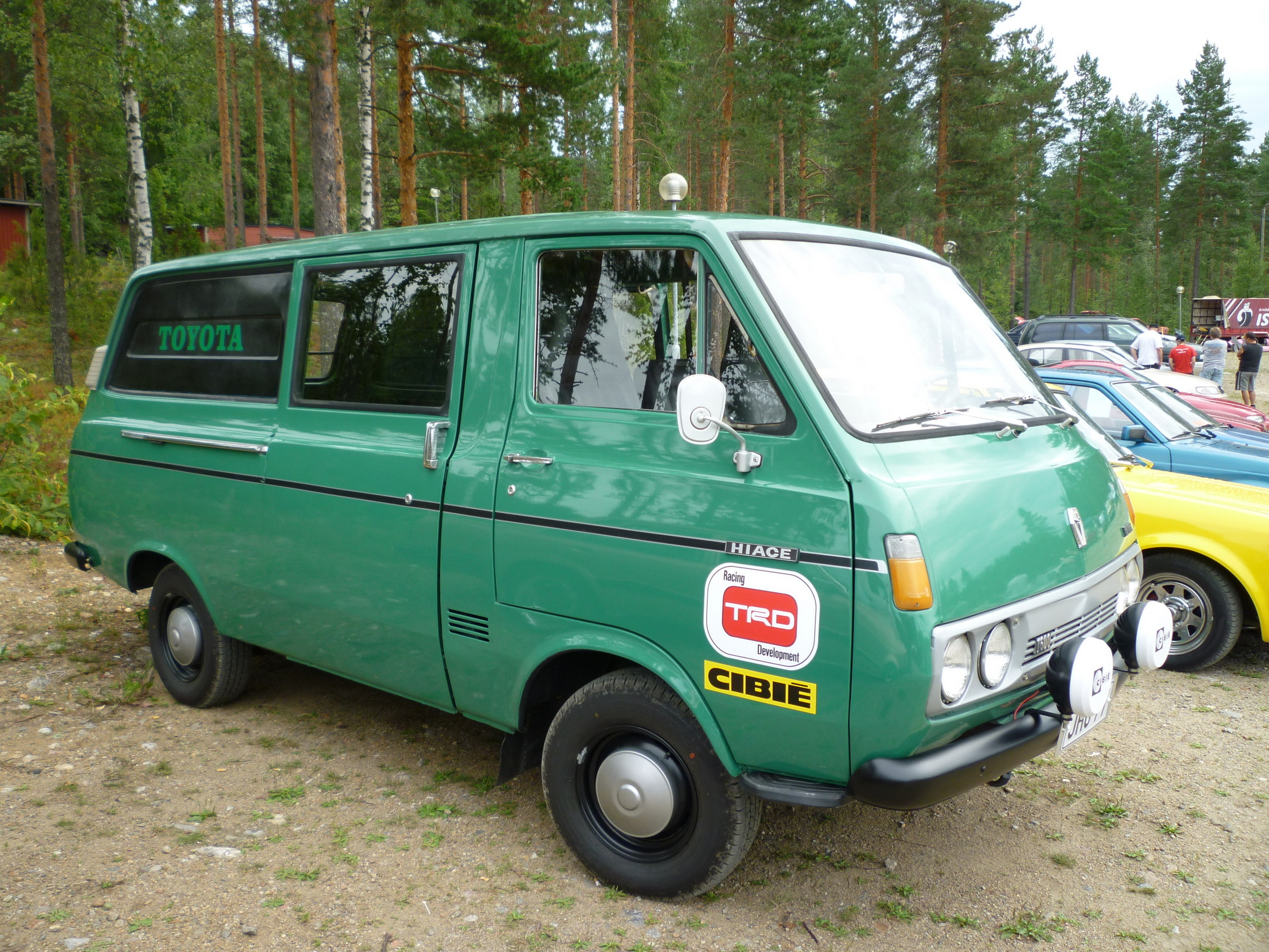 FinnJAE Meeting Sappee 13-15.8.2010, Toyota Hiace VihreÃ¤