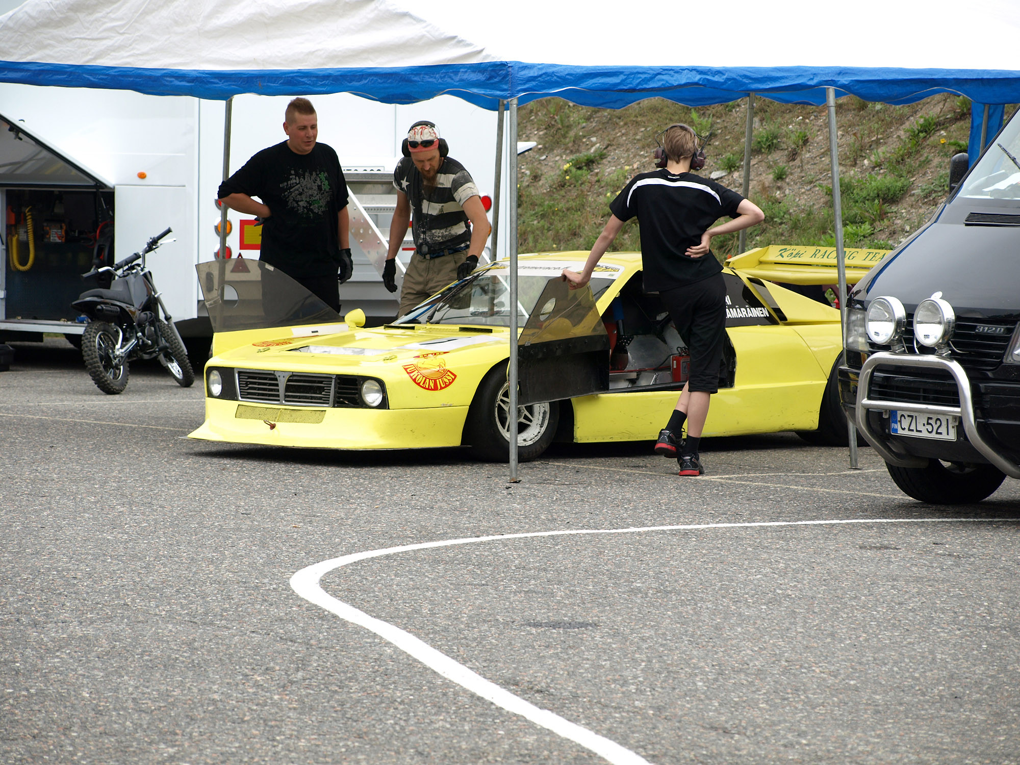 Radalle.com Ahvenisto 13.8.2011, Timeattack -kilpailu, Jari KÃ¤mÃ¤rÃ¤inen Lancia 037 Super Saloon