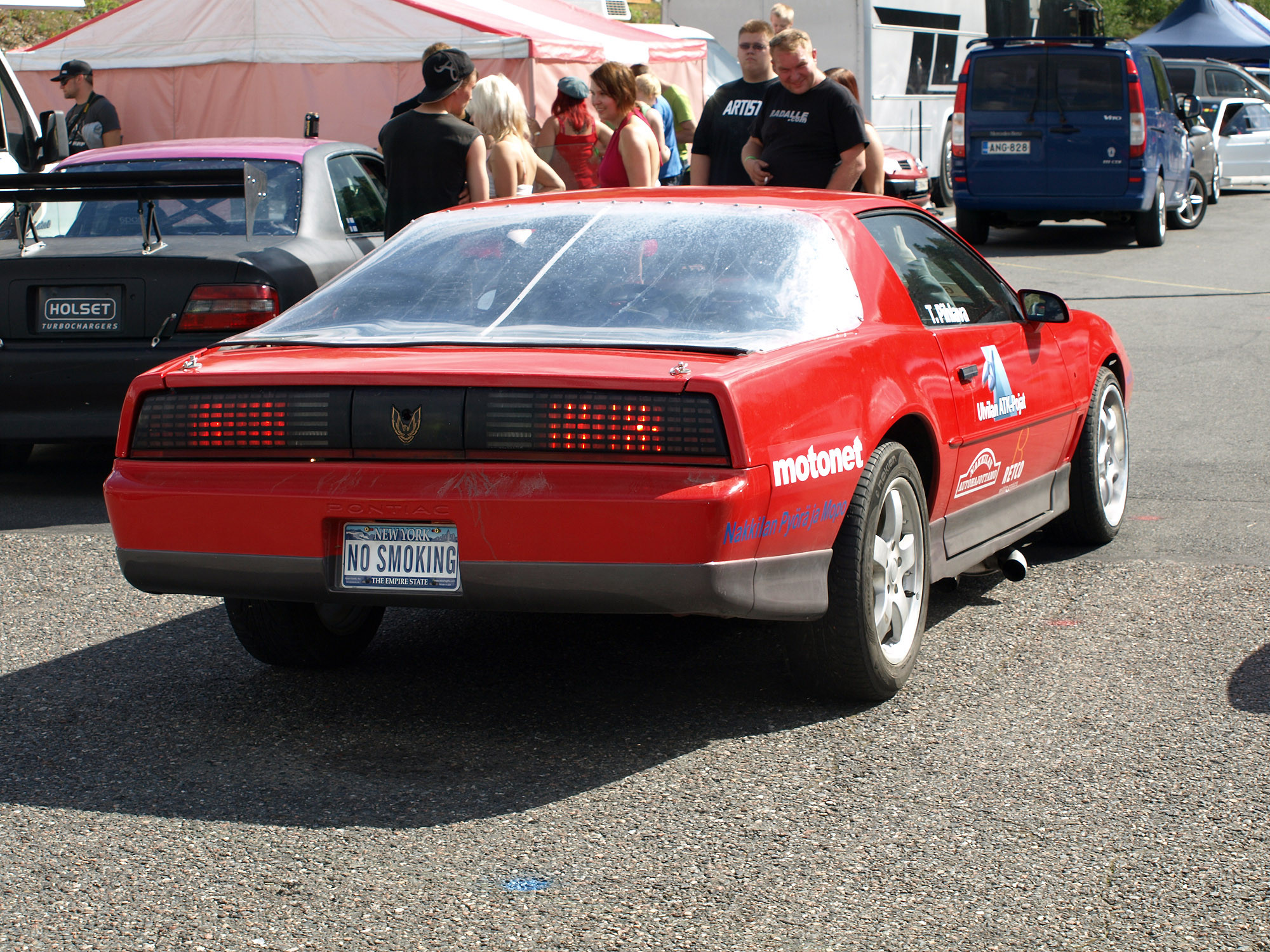 Radalle.com Ahvenisto 13.8.2011, Timeattack -kilpailu, Pontiac Firebird takavalot