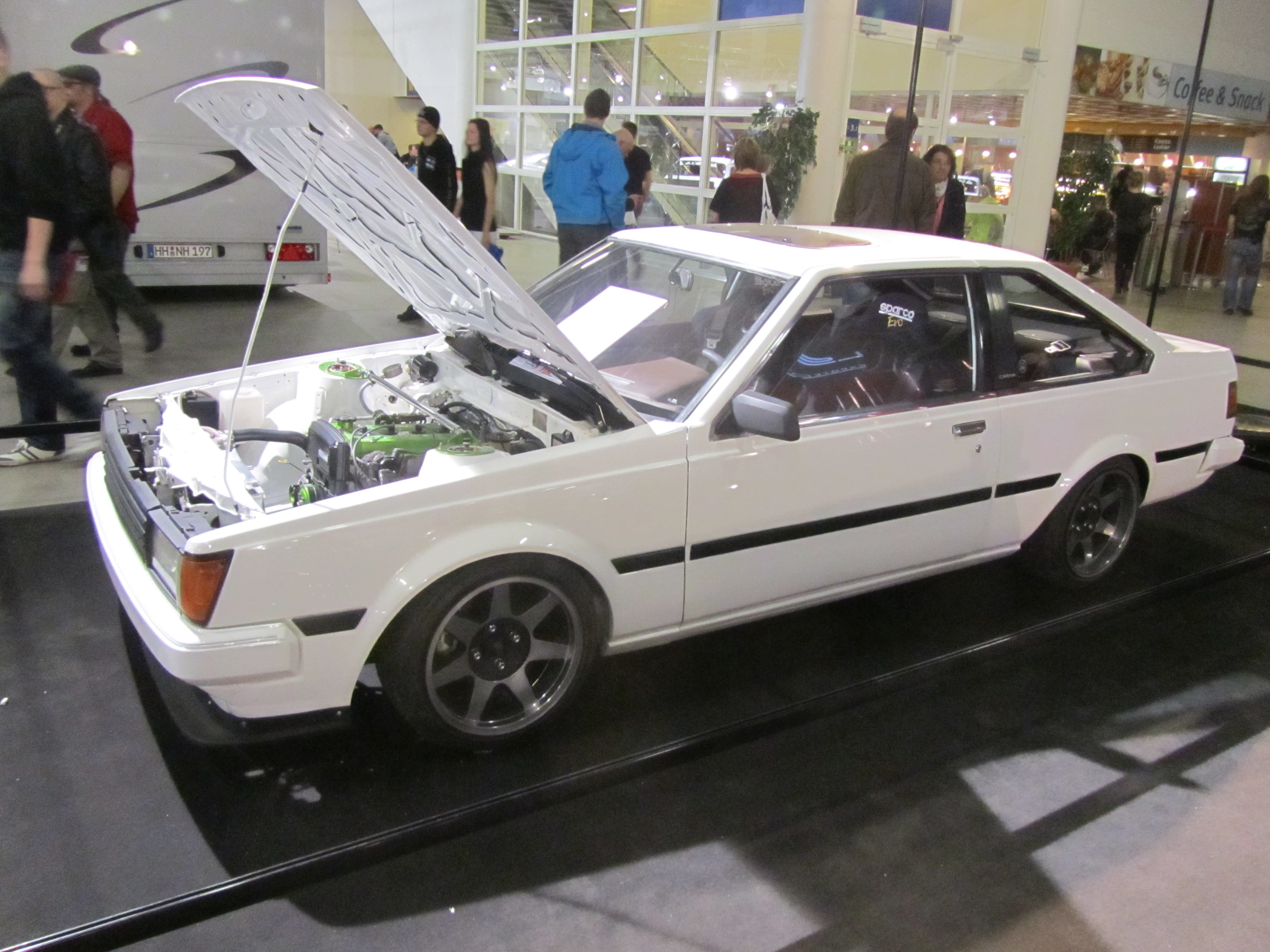 ACS, American Car Show 2012, Valkoinen TA60 Toyota Carina 4AGE