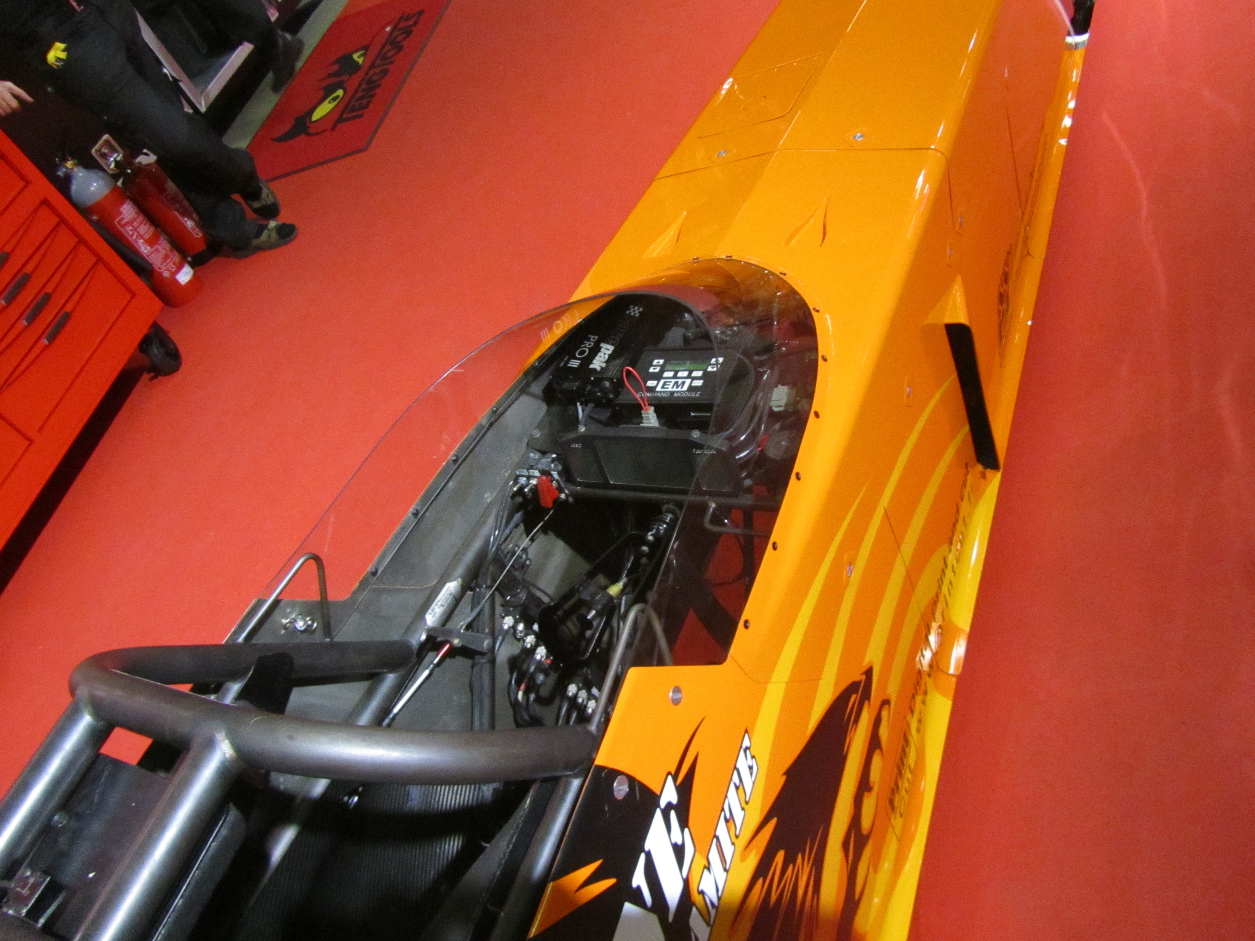 ACS, American Car Show 2012, Ahosen kiihdytysauton ohjaamo