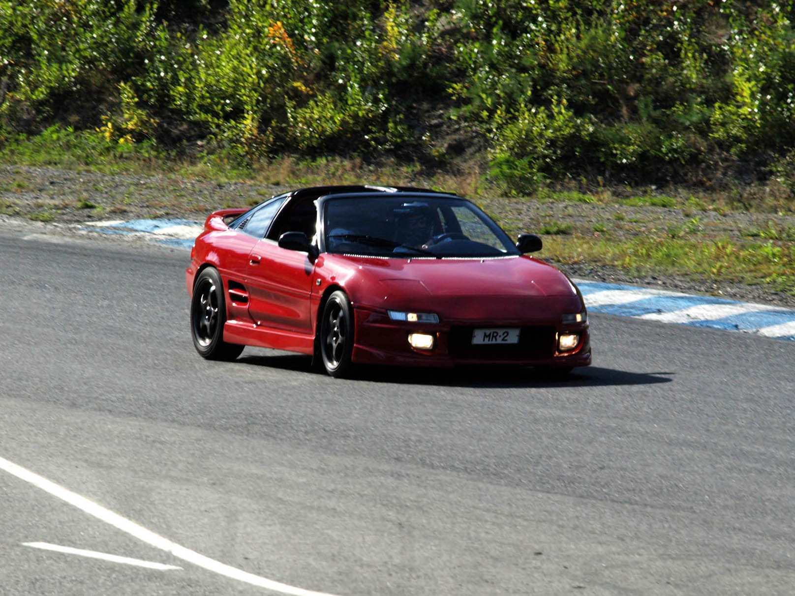 Fintoys ratapÃ¤ivÃ¤ 24.8.2013 Ahvenisto Race Circuit, Punainen Toyota MR2 MR-2