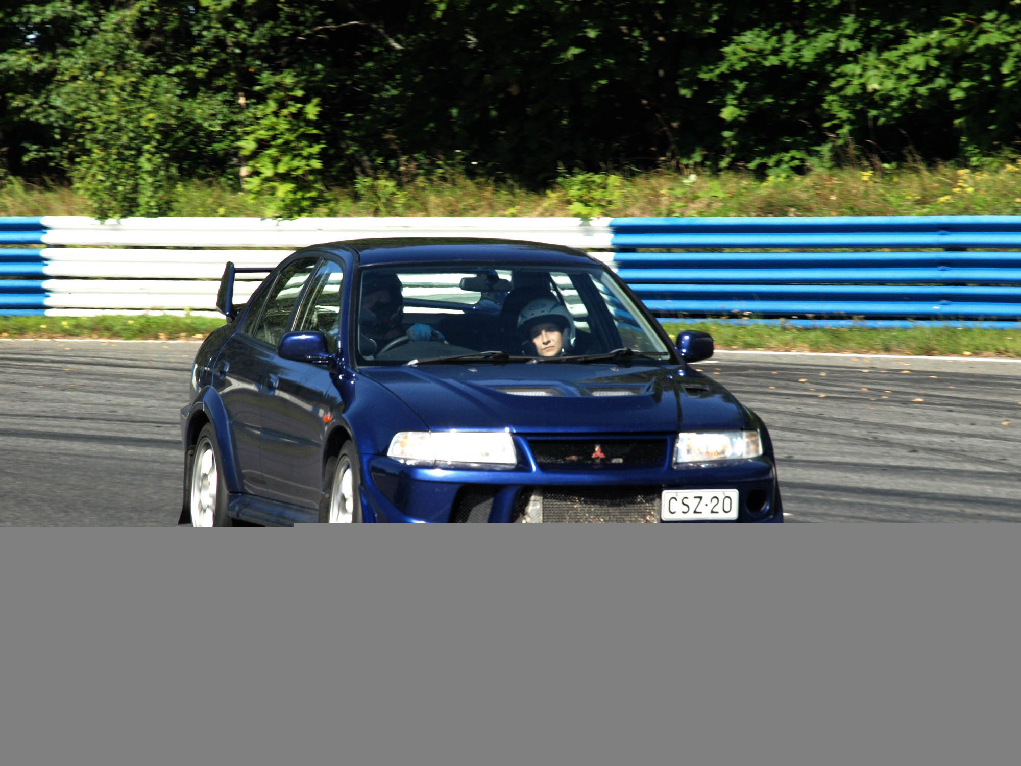 Fintoys ratapÃ¤ivÃ¤ 24.8.2013 Ahvenisto Race Circuit, Mitsubishi Lancer Evolution, sininen