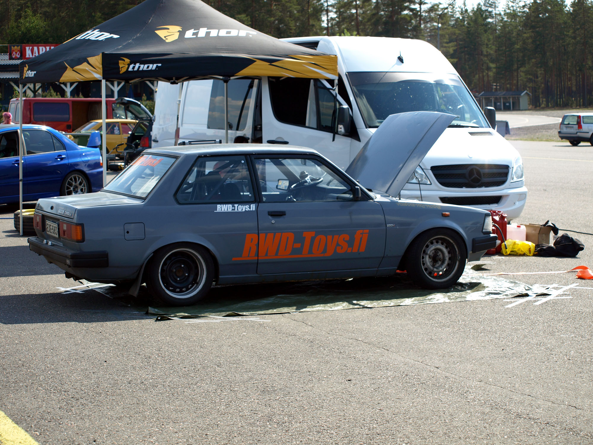 Fintoys ratapÃ¤ivÃ¤ 23.5.2014 Alastaro Circuit, Toyota Corolla KE70 RWD-Toys