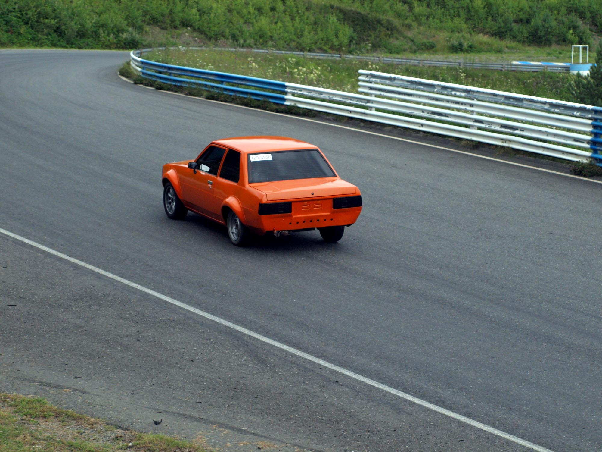 Fintoys ratapÃ¤ivÃ¤ 19.7.2014 Ahveniston moottorirata, Orange Toyota Corolla DX