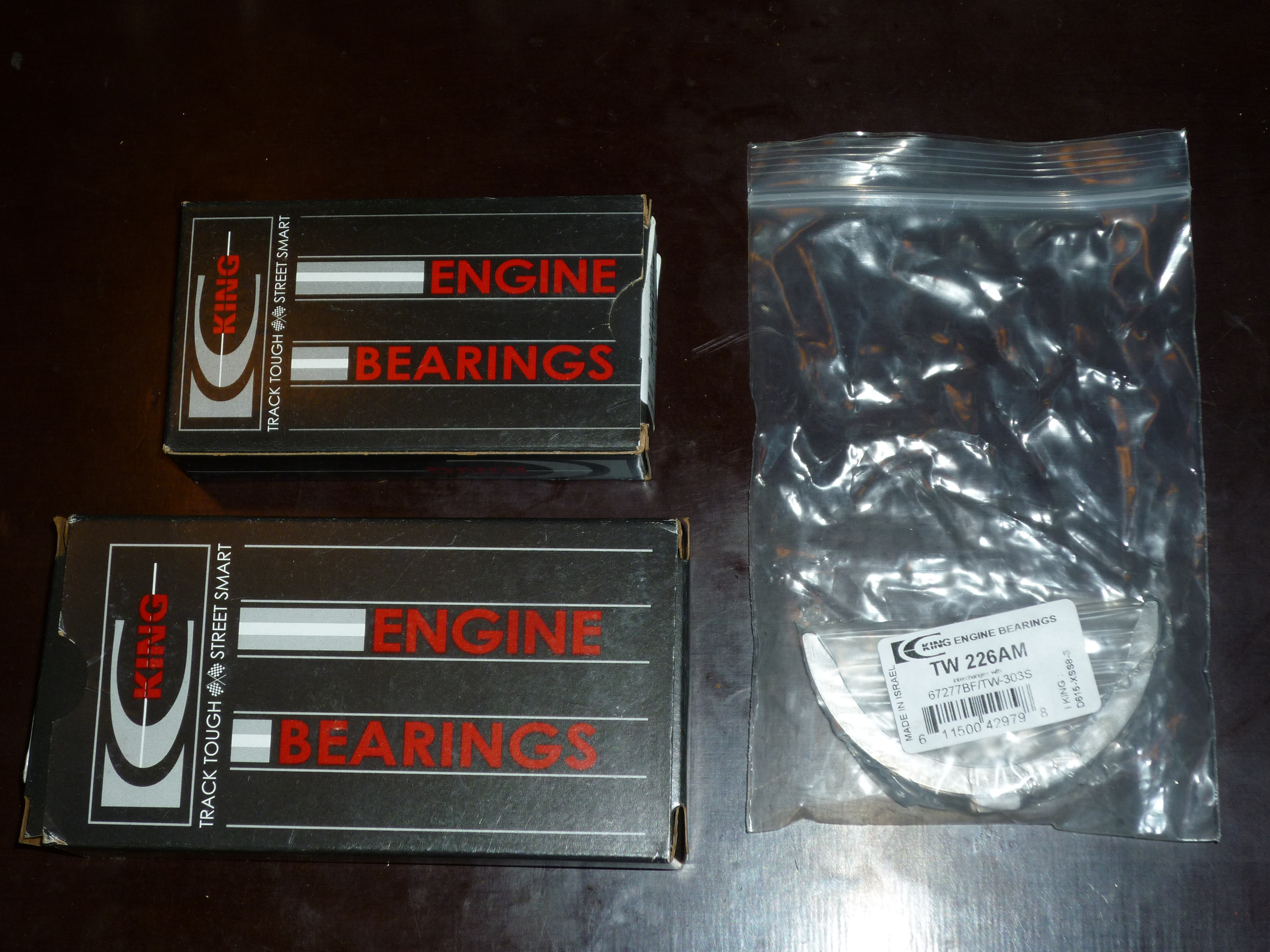 Carinan moottori ja voimansiirto, Laakerit