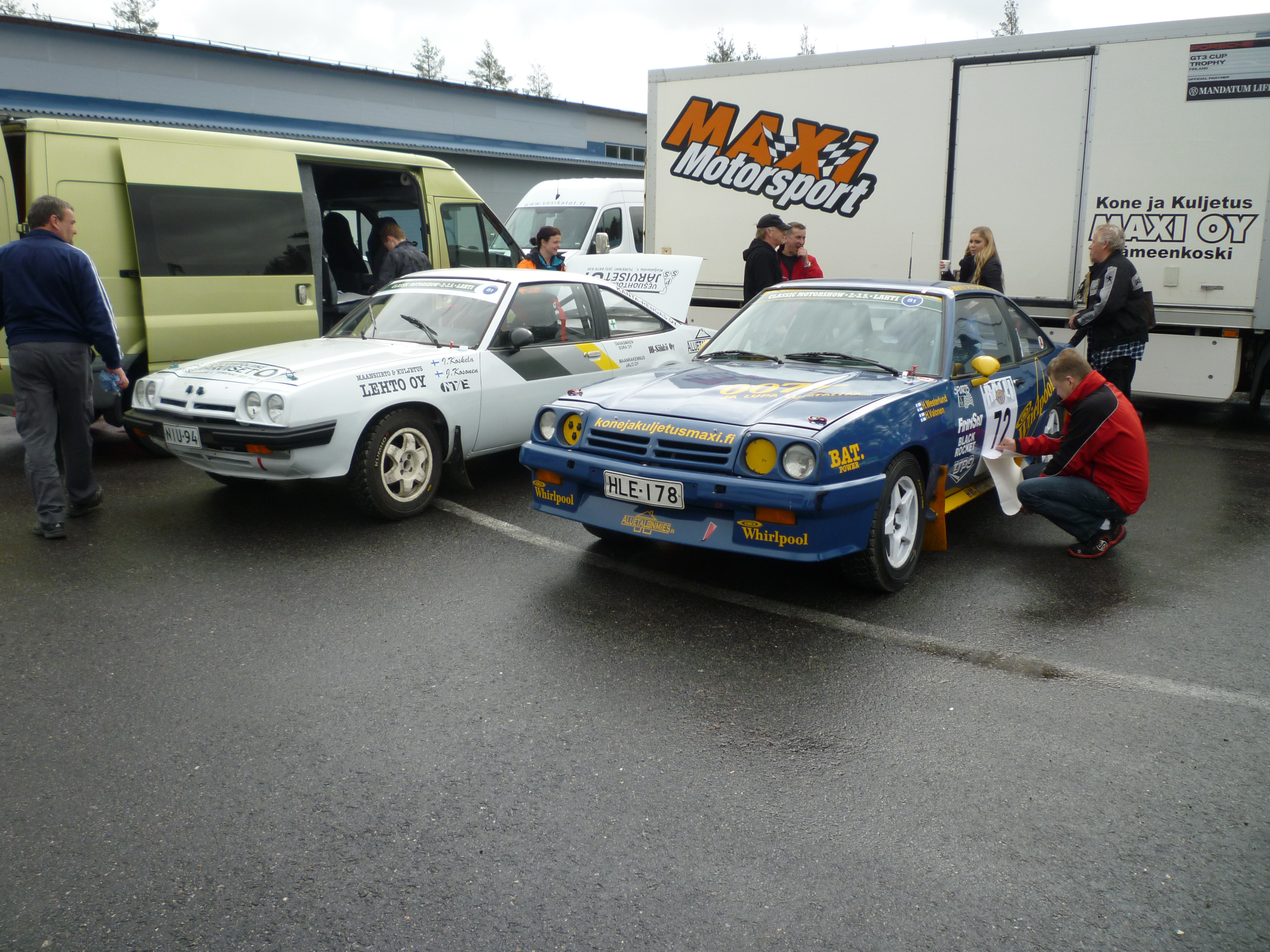 Teijo Talot Ralli 23.5.2015 Salo, valkoinen ja sininen Opel Manta