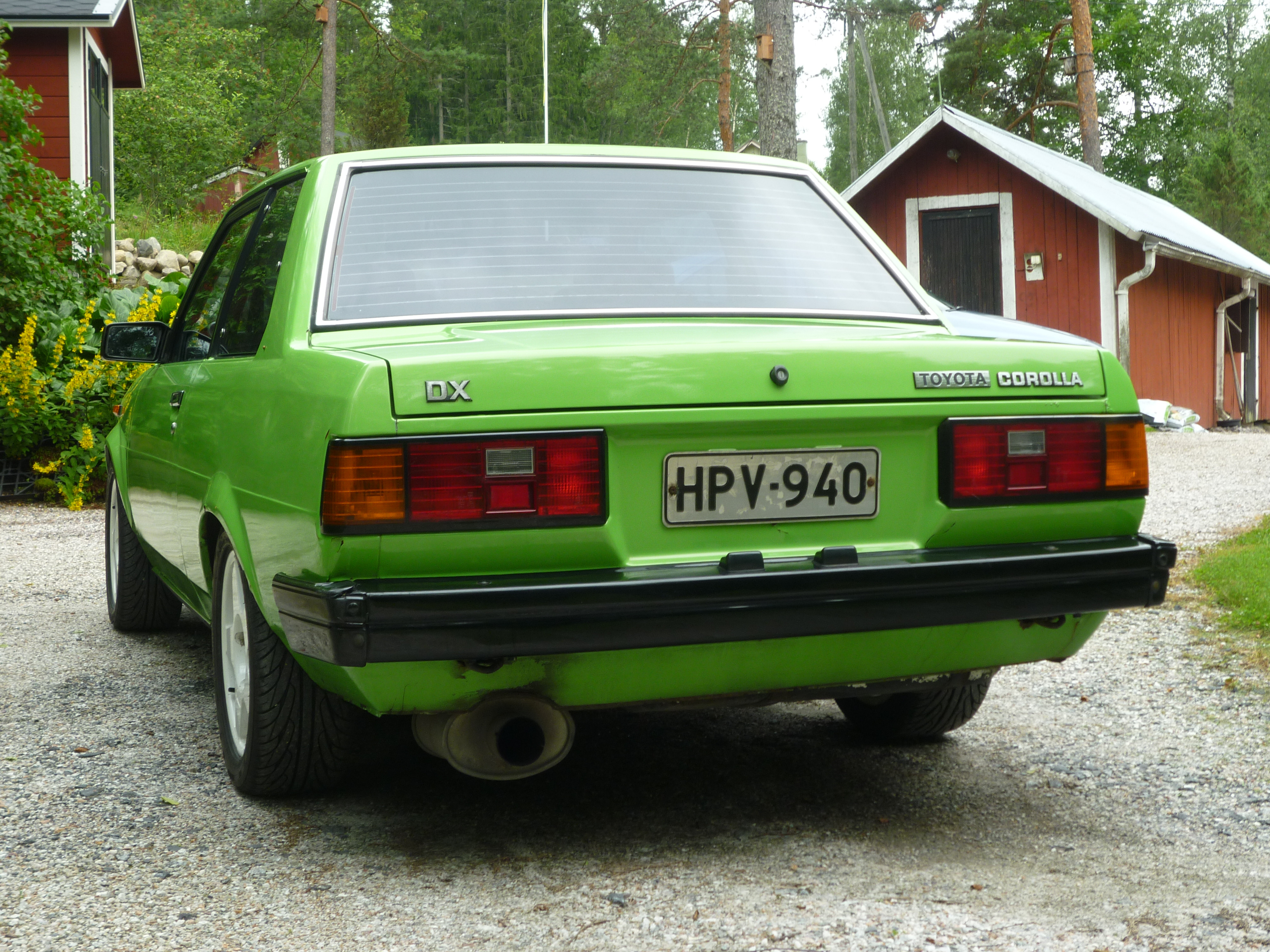 Turbo dx -83, VihreÃ¤n Corollan perÃ¤, Toyota Corolla KE70 DX